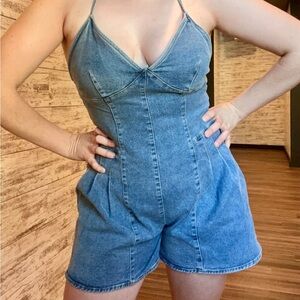Papermoon Blue Denim Romper
